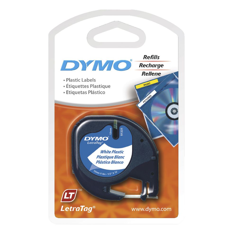 DYMO LetraTag Black Label Maker Starter Pack LT-100H